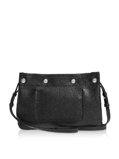 Shop Rag & Bone Black Leather Compass Snap Crossbody Bag