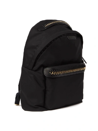 Shop Stella Mccartney Falabella Black Nylon Backpack