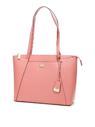 Shop Michael Michael Kors Maddie Tote Bag In Rose (pink)