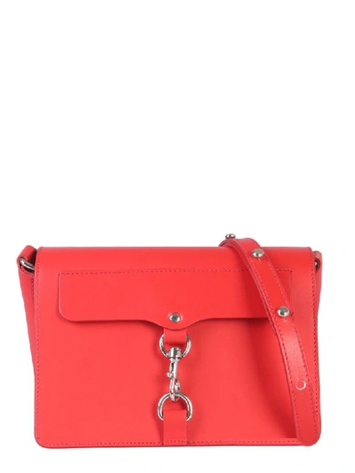 Shop Rebecca Minkoff Mab Flap Bag In Rosso
