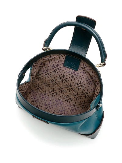 Shop Manu Atelier Demi Bag In Turquoise Pavone Green Mint (green)