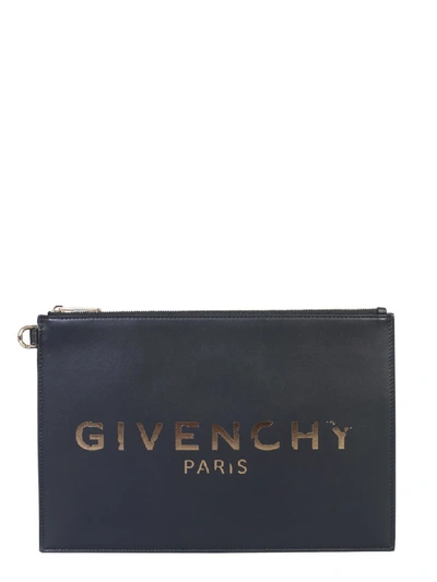 Shop Givenchy Medium Pouch In Nero