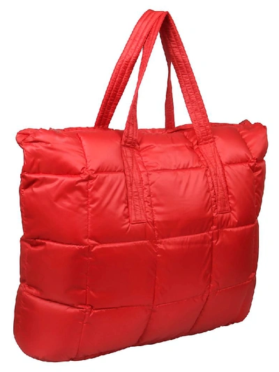 Shop Aspesi Padded Holdall In Red