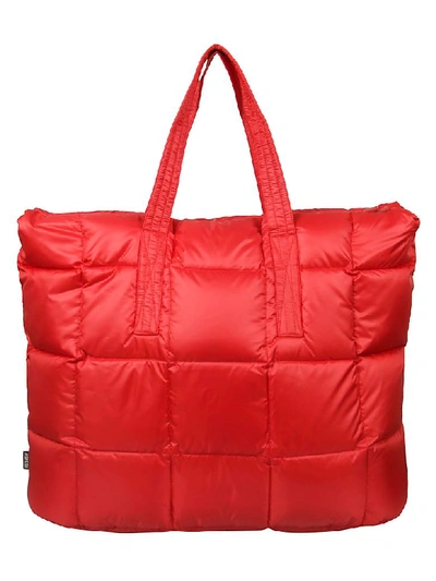 Shop Aspesi Padded Holdall In Red