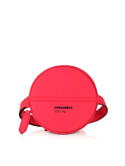 Shop Dsquared2 Neon Pink Gommato Leather Pill Crossbody/belt Bag In Fuchsia