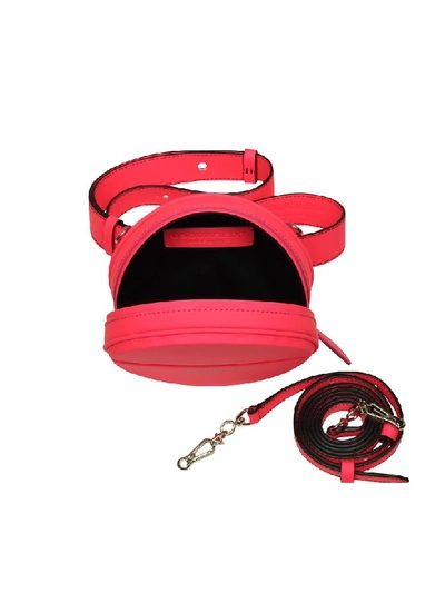 Shop Dsquared2 Neon Pink Gommato Leather Pill Crossbody/belt Bag In Fuchsia