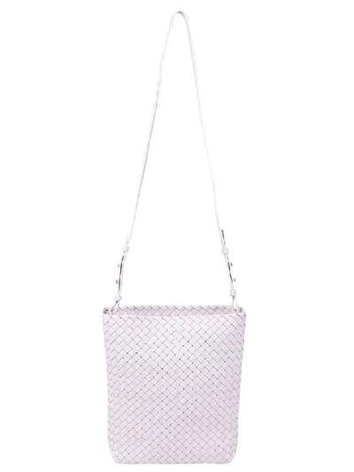 Shop Bottega Veneta Shoulder Bag In Mist