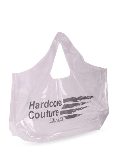Shop Marine Serre Transparent Shopping Bag In Trasparente