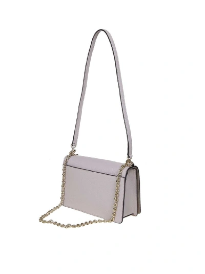 Shop Furla Mimi Mini Shoulder Bag In Beige Color Leather In Dalia