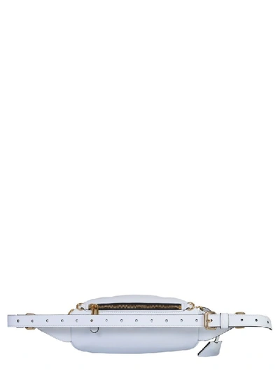 Shop Moschino Pouch With Logo In Bianco