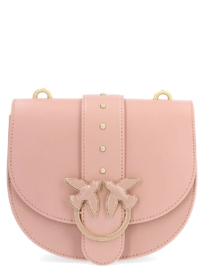 Shop Pinko Round Love Simply Bag In Pink