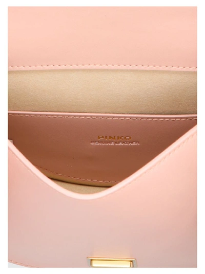 Shop Pinko Round Love Simply Bag In Pink