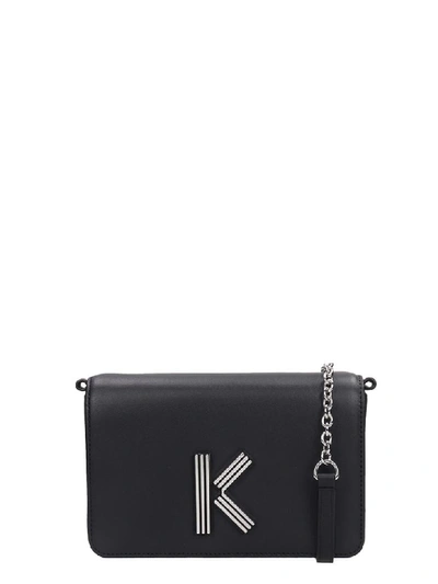 Shop Kenzo Shoulder Bag In Black Leather
