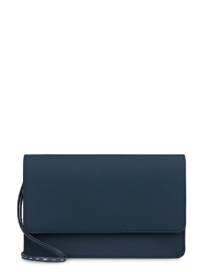 Shop Jacquemus Riviera Leather Mini-bag In Blue