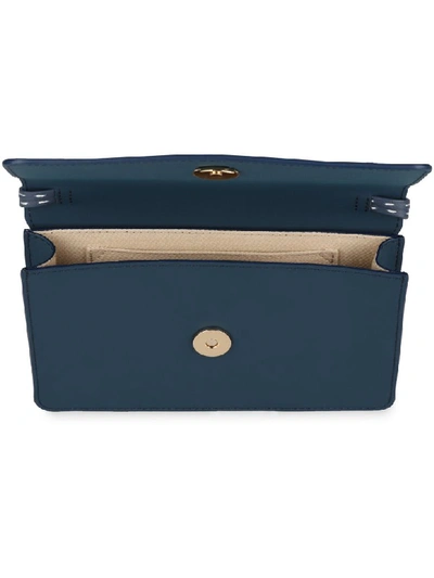 Shop Jacquemus Riviera Leather Mini-bag In Blue
