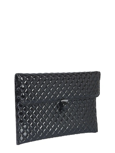 Shop Alexander Mcqueen Skull Envelope Clutch In Nero