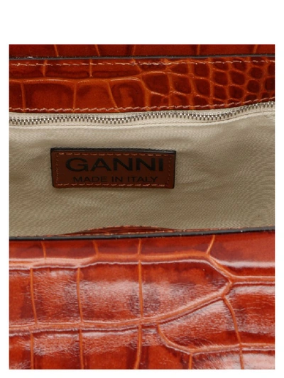 Shop Ganni Bag In Brown