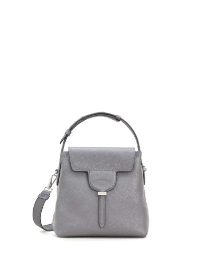 Shop Tod's Mini New Joy Crossbody Bag In Grigio