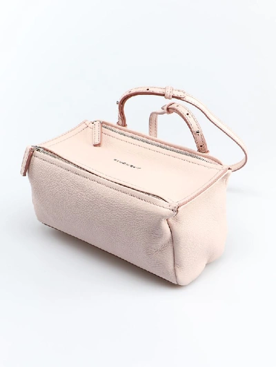 Shop Givenchy Pandora Mini Bag In Pale Pink