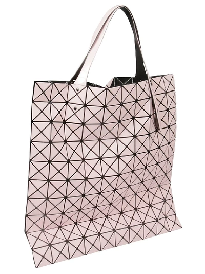 Shop Bao Bao Issey Miyake Prism Bi-texture Tote In Light Pink