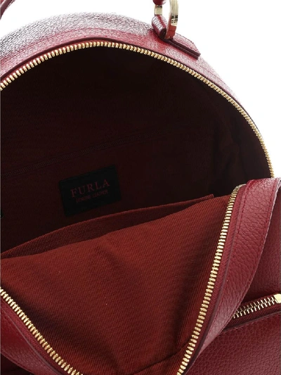 Shop Furla Noa Leather Backpack In Ciliegia
