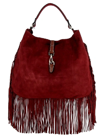 Shop Avenue 67 Burgundy Suede Handbag