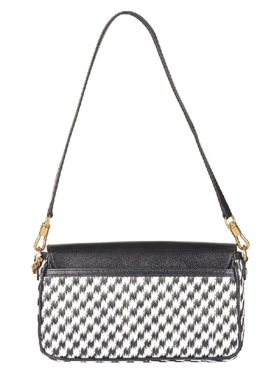 Shop Givenchy Charm Shoulder Bag In Black/white