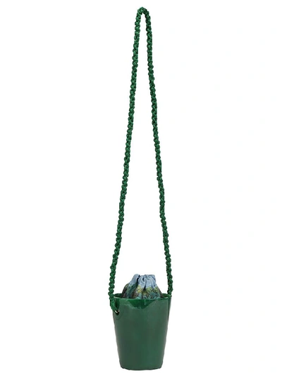 Shop Montunas Lirio Bucket Bag In Jade
