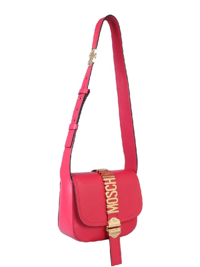 Shop Moschino Shoulder Bag In Fucsia