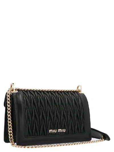 Shop Miu Miu Confidential Bag In Black