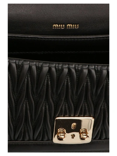 Shop Miu Miu Confidential Bag In Black