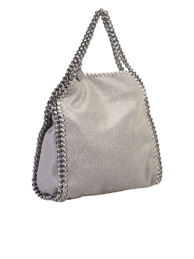 Shop Stella Mccartney Mini Falabella Bag In Grey