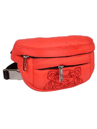 Shop Kenzo Embroidered Tiger Belt Bag In Red