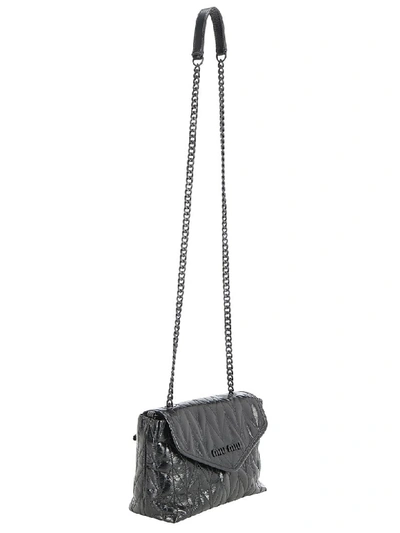 Shop Miu Miu Bandoliera Shoulder Bag In Nero