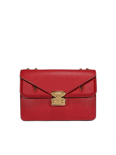 Shop Fendi Medium Bag Bugs Bag In Red