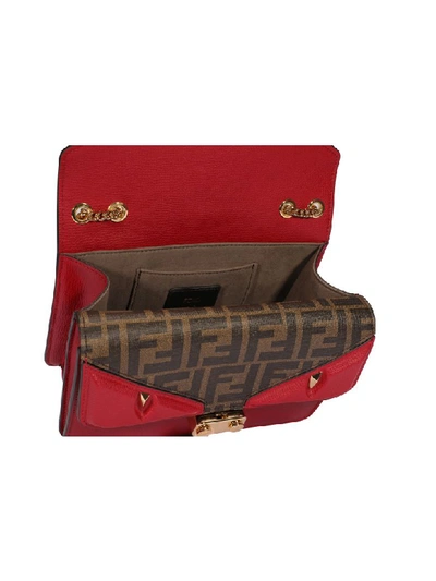 Shop Fendi Medium Bag Bugs Bag In Red