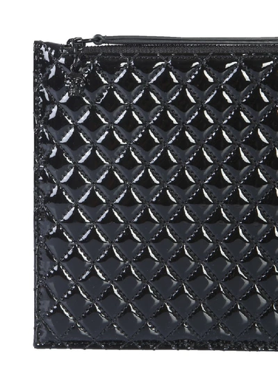 Shop Alexander Mcqueen Zip Pouch In Nero