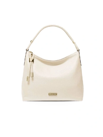 Michael Kors Lexington Large Light Cream Shoulder Bag In Light Cream  (white) | ModeSens