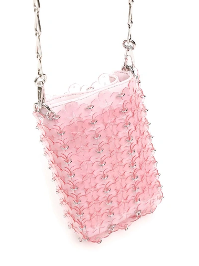 Shop Paco Rabanne Flowers Mini Bag In Pink (pink)