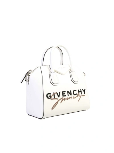 Shop Givenchy Small Antigona Bag In White
