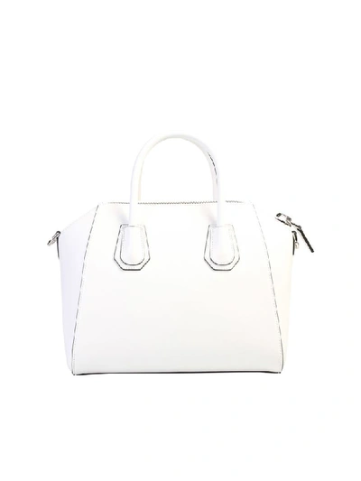 Shop Givenchy Small Antigona Bag In White