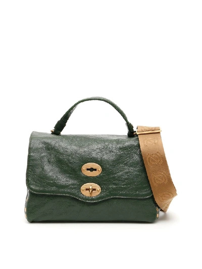 Shop Zanellato Lustro Postina S Bag In Pineta (green)