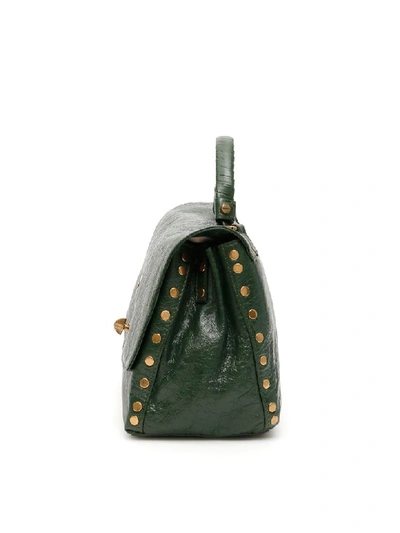 Shop Zanellato Lustro Postina S Bag In Pineta (green)
