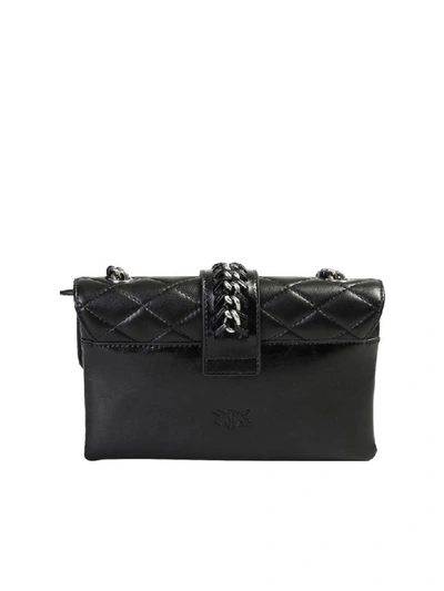 Shop Pinko Love Mini Bag In Black