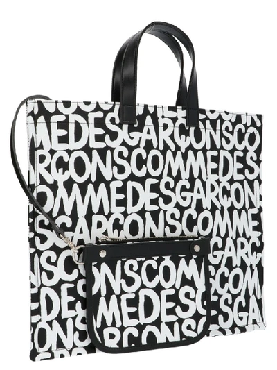 Shop Comme Des Garçons Bag In Black & White