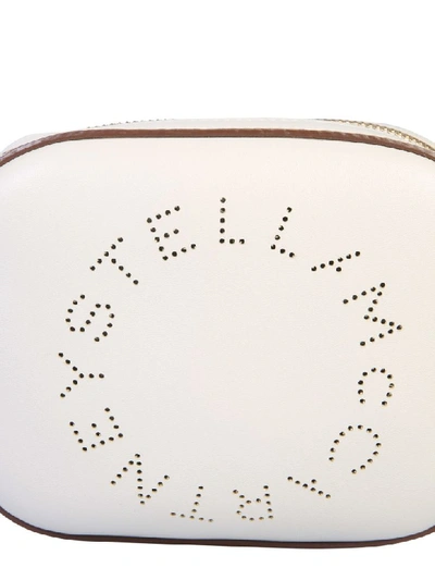 Shop Stella Mccartney Logo Pouch In Bianco