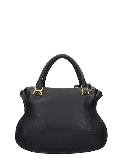 Shop Chloé Mercie Hand Bag In Black Leather