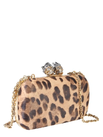 Shop Alexander Mcqueen Queen And King Skull Clutch In Multicolor