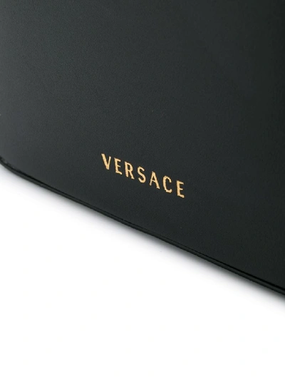 Shop Versace Virtus Shoulder Bag In Ot Nero/oro