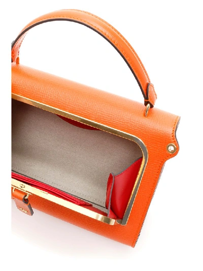 Shop Anya Hindmarch Small Postbox Bag In Clementine (orange)